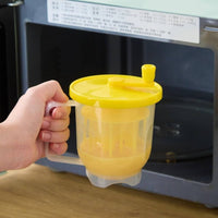 Egg Beating Cup with Handle Sturdy Manual Egg Beater Heavy Duty Hand Crank Mixer for Home Cooks
