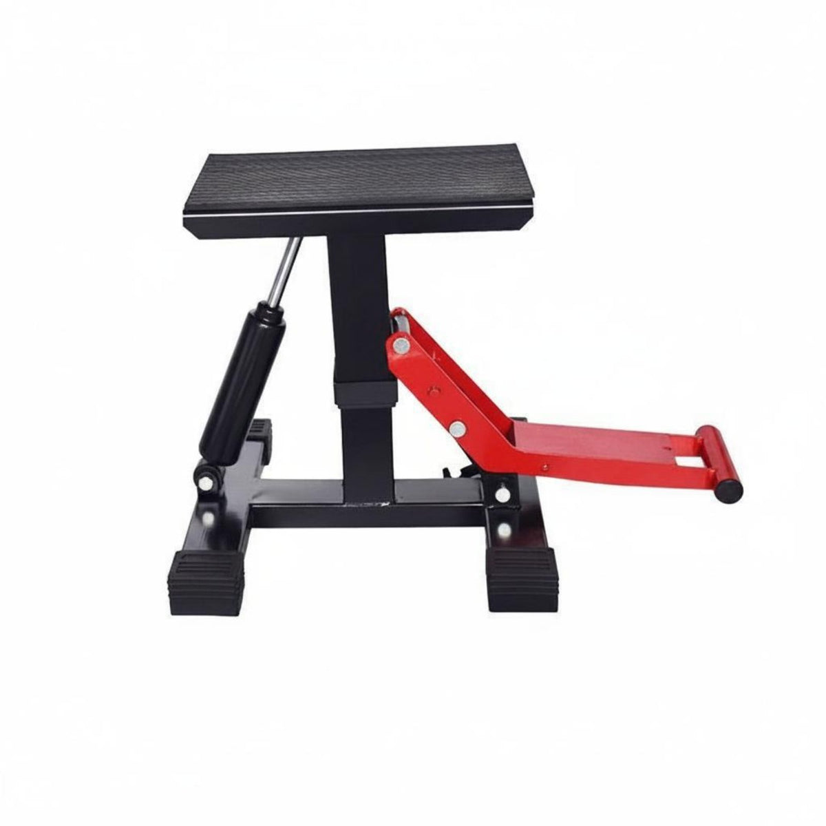 Hydraulic Motorcycle Lift Height Adjustable Hydraulic Motorcycle Lift Anti Slip Top Maintenance Stand Riders, Garage, Workshop