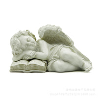 European Style Resin Angel Figurine for Garden Decoration