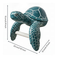Sea Turtle Wall-Mounted Toilet Paper Holder Coastal Sea Turtle Wall Mount Toilet Paper Holder Space-Saving for Lavatory