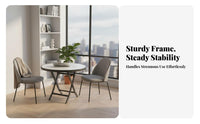 Folding Dining Table Foldable Small Space Table Sturdy & Long-Lasting