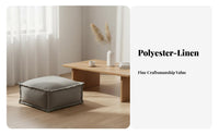 Square Pouf Ottoman Japanese design Floor seat Multi-Functional for Homeowners