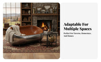 Utilitarian Design Riveted pilot Sofa Retro Look Lounge Furniture Padded Cushions Living Room Seating Plush Cushioning for Bar Owners, Guesthouse managers, Homeowners, Office Lobby, Bedroom