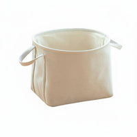Linen Clothes Storage Basket Lightweight Foldable Laundry Basket Formaldehyde Foldable Textile Storage Bin for Kids, Nursery