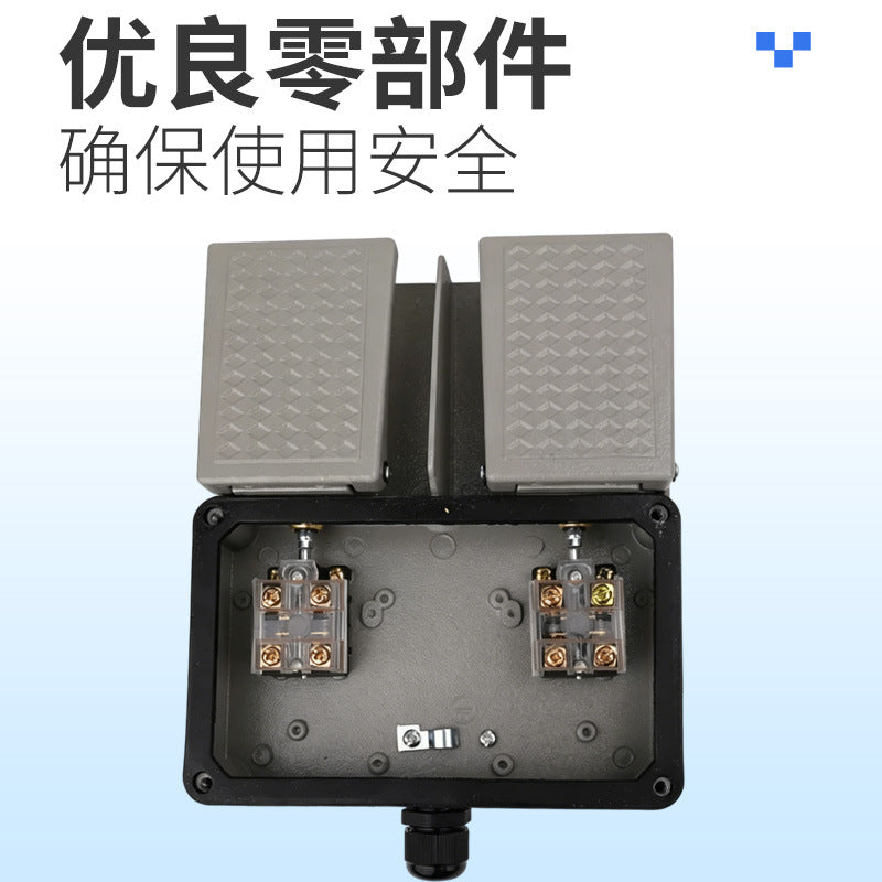 Foot Switch with Lifting Hook YDT1-18 Aluminum Housing Reset 2NO 2NC 15A
