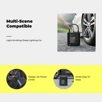 Cordless tire inflator with gauge