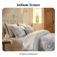 4 Pieces 4-Piece Duvet Cover Set Breathable Bedding Machine easy-care for partners