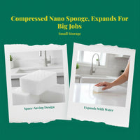 Nano Cleaning Sponge, Space-Saving Multi-Purpose Scrubber