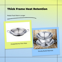 Induction-ready stainless hot pot