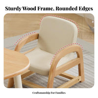 Upholstered Mini Armchair Adjustable Height Toddler Seat Long-Lasting Build