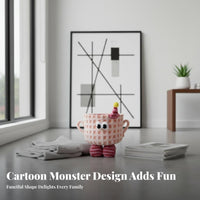 Monster Storage Basket Foldable Cartoon Character Basket Collapsible Design