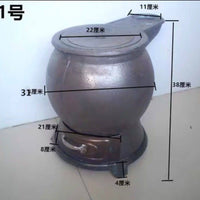 取暖炉火炉铸铁取暖家用烧柴室内农村烧煤两用炉子养殖炮弹煤炭.