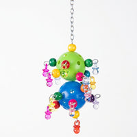 Small Parrot Toys, Suspended Ball for Enrichment, Budgie Toys and Molar Accessories, Gnaw Toys for Parrot Cage Entertainment
