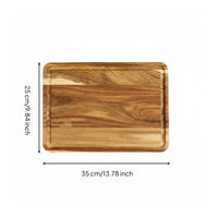 Acacia Wood Chopping Block Natural Material Wooden Board for Barbecue