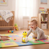 Crawling Encouragement Toy Early Educational Musical Tumbler Impact Resistant Animal Wobbly Toy for Young Children, Kindergarten