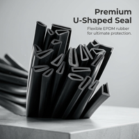 EPDM Rubber Edge Trim for Cars, Flexible Rubber Seal Strip, Automotive Edge Trim Protector, Door Seal Strip for Metal Panels