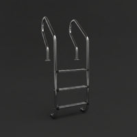 Rust Resistant Stainless Steel Pool Ladder Long-Lasting Pool Ladder with Handrails Stable Modern