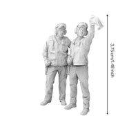 1/48 Deck Crew Figures 1:48 Scale Resin Figures Cold Historical Period Miniature for Hobbyists, Collectors