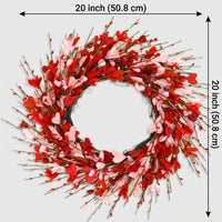 Romantic Wreath Artificial Flower Wreath Home Decor for Couples, Anniversary, Living Room