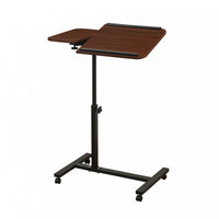 Mobile Bedside Desk Space Saving Height Adjustable Desk Sturdy Foldable Laptop Table for Sofa Side