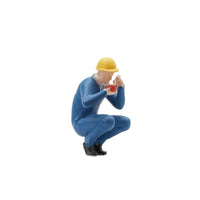 Worker Figurine Realistic Diorama Figure Detailed for Dioramas, Hobbyists
