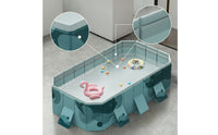 Rigid-Sided Pool with Support Panels Above Ground Foldable Pool Heavy Duty Reinforced for Children, Backyard, Garden, Patio