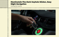 Luminous Keyhole Sticker, Reflective Ring, Waterproof Decor
