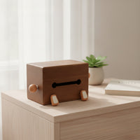 Wooden Tissue Box Cartoon Tissue Box Rectangular for Desktop, Living Room