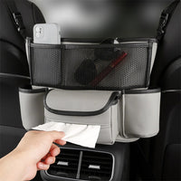 Car Cup Holder Leather Multi-functional Storage Box Interior Organizer