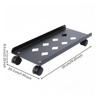Adjustable   Stand Vented Base Computer Cart Ventilated Design Floor   Stand for Office