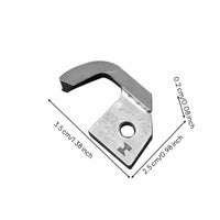 Port-Side Blade Hooked Shape Metal Coverstitch Blade Compatible