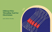 Wire Pulling Tool, Electrician's Wire Threading Aid, High effectiveness, sturdy Materials, single-Person use