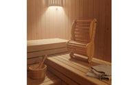S-Shaped Sauna Backrest Natural Wood Wave Wooden Backrest Lightweight