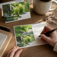 Cat Illustration Postcard Set - "Warm Day, Long Day, Good Spring" Theme