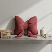 Bow Pillow Decorative Back Cushion Cute for Couch