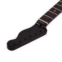 TL Style Black 22-Fret Glossy Fingerboard with 10mm Dot Inlay Holes, Maple Guitar Neck for DIY