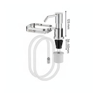 Sink Mounted Soap Dispenser Space Saving Stainless Steel Soap Pump Anti Slip