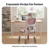 Adjustable Ergonomic Kids' Chair Lumbar Assist Study Seat Split Supportrest With Limb Supportrestsrests for Teenagers, Children