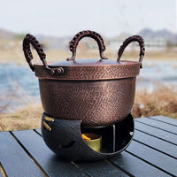 Lightweight Copper Milk Pan and Wok Set with Non-Stick Coating