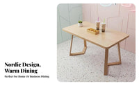 Canteen Dining Unit Nordic Design Cafe Table and Chairs Economical Modern Design for School Administrators, Bistro, Eatery