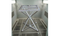 Spray Painting Table Steel Rotating Worktable Heavy-Duty Turntable with Metal Lattice Surface for Hobbyists, Studios