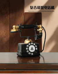 Vintage-Style Decorative Telephone Craft Ornament