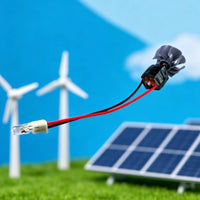 Small Wind Turbine Generator with LED Light Compact Wind Power Generator with LED Electric Safe for Students, Science Fair