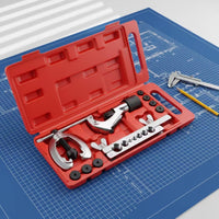 10 Pieces Copper tube Flaring Tool Set Manual Tube Flaring Kit with Cutter Versatile Hand Tools for Plumbers, Amateur Handymen