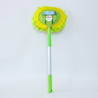 Cleaning Brush with Chenille Microfiber Mop Head for Car Wash, Extendable Long Handle Car Cleaning Tool, Wheel Brushes for Cleaning Car Wheels