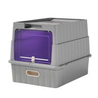 Extra Large Enclosed Cat Litter Box with Drawer and Deodorizing Function