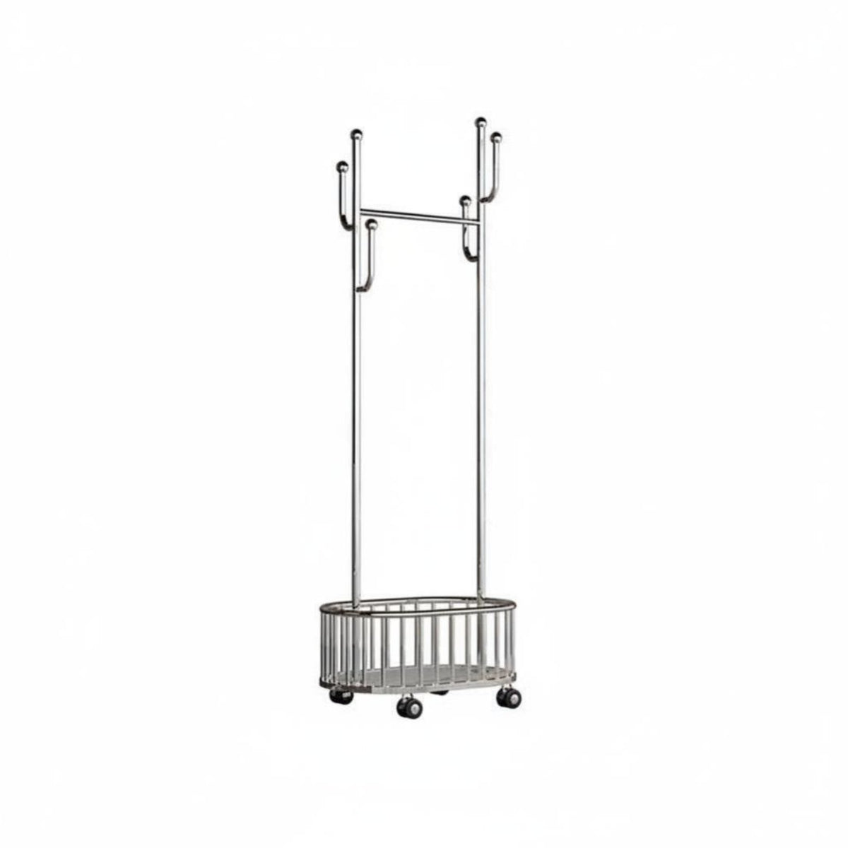 Rolling Clothes stand with Shelves Multi-Functional for spacious Closet, Students