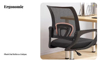 Ergonomic Mesh Back Chair Adjustable Height Computer Seat 360° Swivel
