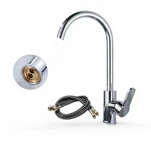 Brass core stainless steel faucet