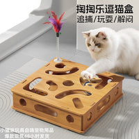 Cat Toy Puzzle Box with Wand and Balls for Interactive Play